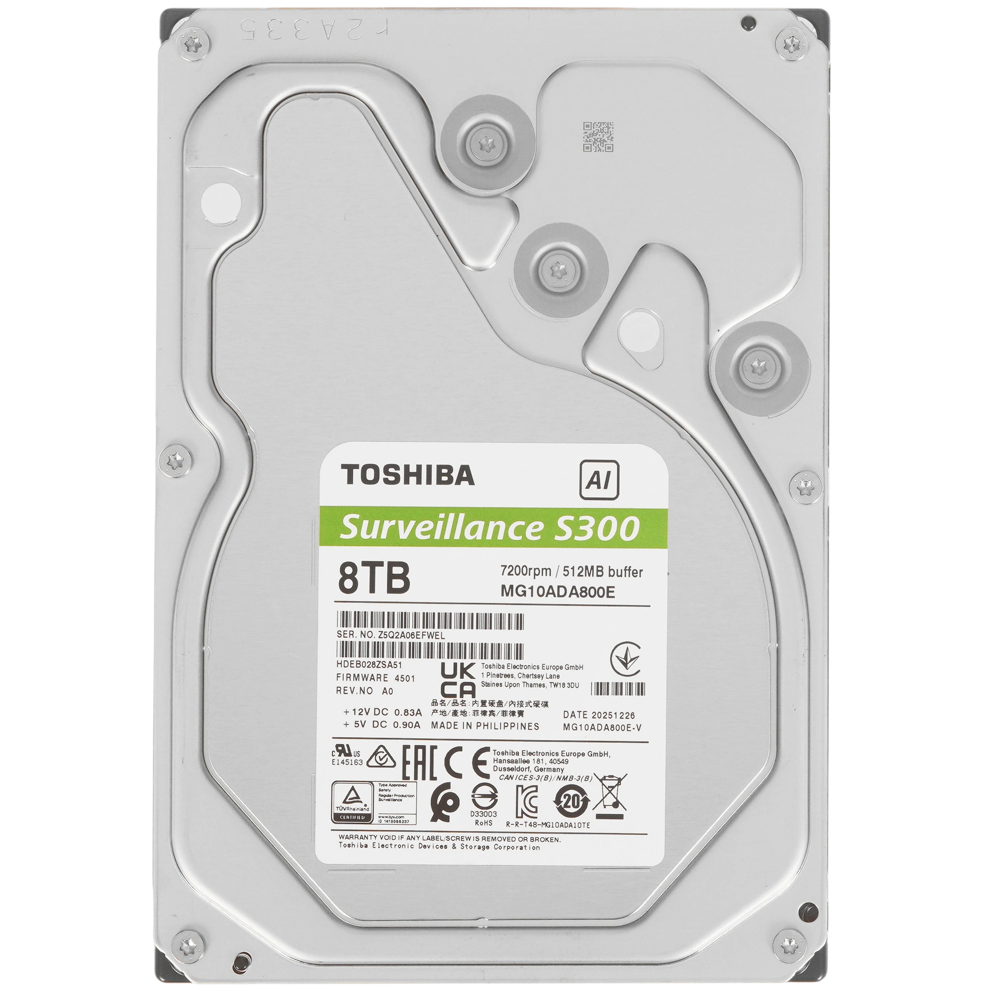 Жесткий диск Toshiba MG10ADA800E-V