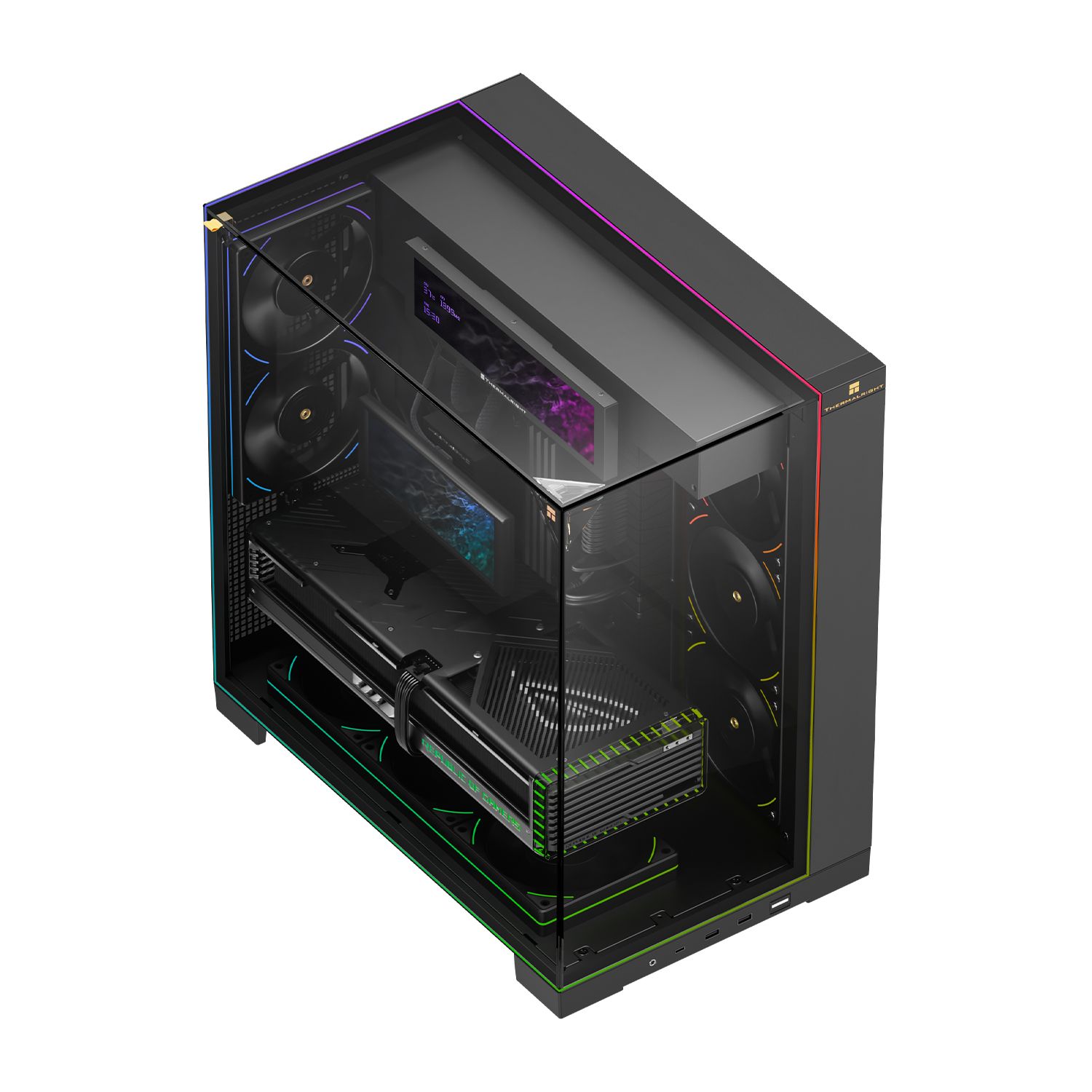 Корпус без блока питания Thermalright TR-A70 Vision Black FAN5-C (TR-A70 Vision Black FAN5-C)